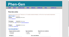 Desktop Screenshot of phen-gen.com